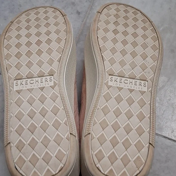 Martha STEWART SKECHERS PLATForm Suede Sneakers in ROSE PINK SIZE 9 - Picture 5 of 6